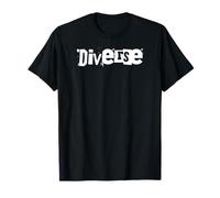 Diverse Punk Grunge Ransom Note Typographie Streetwear Tee T-Shirt