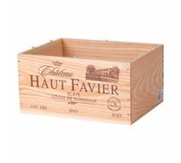 Diverse s caisses à vin en bois avec impression du vignoble (1 pcs.)