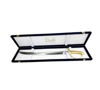 Diverse Sabre à champagne français avec poignée plaquée or 24 carats et boîte