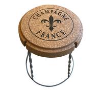 Diverse Table/chaise en forme de bouchon de champagne en liège et métal