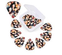 Diverse Women Crowd Lot de 12 médiators en celluloïd, 3 épaisseurs différentes pour basse, guitares acoustiques, électriques, ukulélé, cadeau pour homme et femme (0,46 mm, 0,71 mm, 0,96 mm)