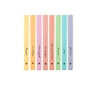DIVERSEBEE Lot de 8 surligneurs bible à pointe biseautée douce, sans bavure, séchage rapide, jolis marqueurs esthétiques, accessoires pour journal d'étude biblique (Pastel)