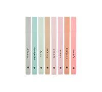 DIVERSEBEE Lot de 8 surligneurs bibliques à pointe biseautée douce, sans bavure, séchage rapide, jolis marqueurs esthétiques, accessoires pour journal d'étude biblique (Boho)