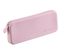 DIVERSEBEE Trousse à crayons en silicone souple, esthétique avec fermeture éclair, jolie trousse à stylos pour l'école, fournitures et accessoires de journal biblique, organiseur de crayons (cerise)