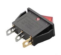 Diverses applications de l'interrupteur à bascule rectangulaire à 3 broches, excellent choix pour les appareils ménagers et l'électronique (rouge)
