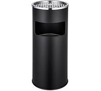 Diverses Couleurs Au Choix (Noir | No. 402282) Tectake Cendrier Sur Pied Extérieur Avec Poubelle + Seau Intérieur 30L