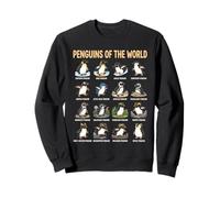 Diverses espèces d'oiseaux Aquatiques sans vol Tableau éducatif Sweatshirt