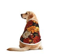 Diverses T-shirts pour animaux de compagnie à fleurs pour chiens - Vêtements pour chiens de grande et moyenne taille - Chemises confortables pour chien, parfaites pour un usage quotidien