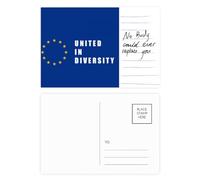 Diversification unification slogan eu carte postale personne importante anniversaire