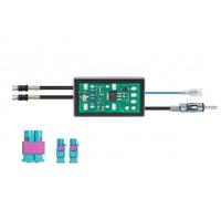 Diversité d'antenne + alimentation fantôme pour véhicules avec 2 antennes FM ...