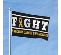 Diversité Drapeau Personnalisé Lutte Contre Le Sarcome Et Sensibilisation Au Cancer Drapeaux Bannières Résistants Aux Intempéries Pirate Drapeaux Pour Jardin, Cadeau De Noë, 3X5 Ft