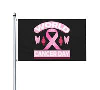 Diversité Drapeaux 90X150Cm Journée Mondiale Contre Le Cancer Drapeau Personnalisé L'Intérieur Pirate Drapeaux Pour Décoration D'Halloween, Terrasse, Cadeau D'Anniversaire
