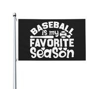 Diversité Drapeaux 90X150Cm Le Baseball Est Ma Saison Préférée Drapeau Personnalisé Résistants Aux Intempéries Drapeau De Jardin Pour Terrasse, Cadeau De Noë, Décoration D'Halloween