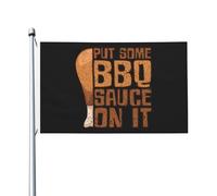 Diversité Drapeaux 90X150Cm Mettez Un Peu De Sauce Barbecue Dessus Drapeau Personnalisé Couleurs Vives Drapeau De Jardin Pour Cadeau De Noë, Festival, Jardin