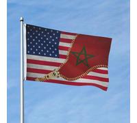 Diversité Pirate Drapeaux Marocains Maroc Zipper Amérique Drapeau Personnalisé Résistants Aux Intempéries Drapeaux Bannières Pour Décoration D'Intérieur, Cadeau De Noë, 3X5 Ft