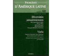Diversités amazoniennes Tome 60 - Collectif - Documentation Francaise - broché - Revue