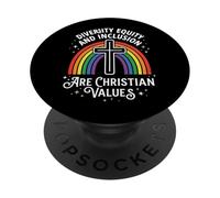 Diversity Equity and Inclusion are Christian Values PopSockets PopGrip Adhésif