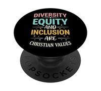 Diversity Equity and Inclusion are Christian Values PopSockets PopGrip Adhésif