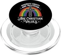 Diversity Equity and Inclusion are Christian Values PopSockets PopGrip pour MagSafe