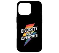 Diversity Is Our Superpower Pride Tee Coque pour iPhone 16 Pro