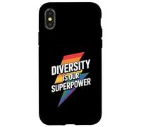 Diversity Is Our Superpower Pride Tee Coque pour iPhone X/XS