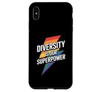 Diversity Is Our Superpower Pride Tee Coque pour iPhone XS Max