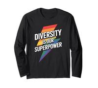 Diversity Is Our Superpower Pride Tee Manche Longue