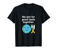 Diversity Unity Earth Fourchette et Couteau imprimé Graphique T-Shirt