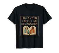 Diversity Unity Library of Faces Human Story T-Shirt