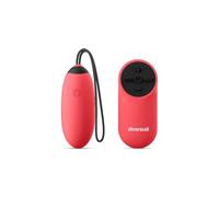 Diversual Œuf vibrant avec télécommande, rechargeable par USB (cerise)