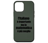 Divertente Grammatica L'Italiano è Importante ma Matematica Coque pour iPhone 12 Mini
