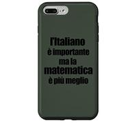 Divertente Grammatica L'Italiano è Importante ma Matematica Coque pour iPhone 7 Plus/8 Plus