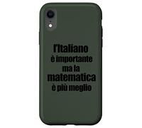 Divertente Grammatica L'Italiano è Importante ma Matematica Coque pour iPhone XR