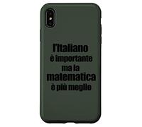 Divertente Grammatica L'Italiano è Importante ma Matematica Coque pour iPhone XS Max