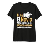Divertida boda de despedida de soltero él ES el Novio T-Shirt Haut de Gamme
