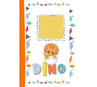 Divertido cuaderno escolar cuadriculado de 6x9 con 80 páginas de la serie DINOS SABIONDOS. Tapa blanda.: Dino Sabiondo: Triceratops bebé