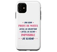 Divertido PROFE DE Mates Mujer Una Gran PROFE DE Mates Coque pour iPhone 11