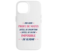 Divertido PROFE DE Mates Mujer Una Gran PROFE DE Mates Coque pour iPhone 14