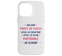 Divertido PROFE DE Mates Mujer Una Gran PROFE DE Mates Coque pour iPhone 14 Pro Max