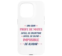 Divertido PROFE DE Mates Mujer Una Gran PROFE DE Mates Coque pour iPhone 15 Pro