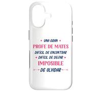 Divertido PROFE DE Mates Mujer Una Gran PROFE DE Mates Coque pour iPhone 17