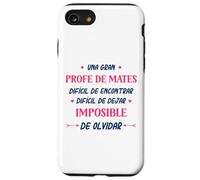 Divertido PROFE DE Mates Mujer Una Gran PROFE DE Mates Coque pour iPhone SE (2020) / 7/8