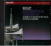 Mozart – Divertimento Kv 131 et Cassation Kv 99 – Philips