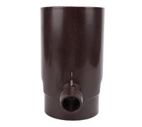 Divertisseur Descendant Rond, économie d'eau, Installation Facile, Matière Plastique, Système de Collecte de Pluie Efficace pour la Bordure du Jardin, les Systèmes d'irrigation, et Plus (BROWN)