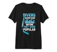 Dives Wearing Masks Before They Were Popular Fun Scuba Dive T-Shirt Haut de Gamme