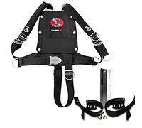 DiveSystem Mod x3 m imbraco GAV Technique, Plaque Acier Inoxydable, contropiastra et fascioni pour monobombola, Noir, Taille Unique