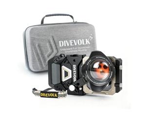 DIVEVOLK SeaTouch 6 Pro Ocean Kit avec objectif grand angle 0,6x compatible avec iPhone 12/13/14/15/16/17/18 Pro Max
