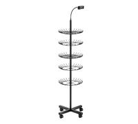 Divider Stand - 17.13 Inch Adjustable Storage Organizer | Carbon Steel Phone Holder - Carbon Steel Vertical Stand with Phone Holder Height Adjustable for Home Hair Salon Workstation