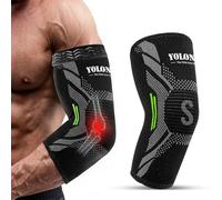DiviDermy Coudière Musculation, Coudière Tendinite, Manchon de Compression des Bras, Attelle Coude Tendinite, Tennis Elbow Femme & Homme, Coude pour Sport, Tennis, Golf, Fitness (Noir, S)