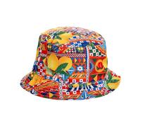 DIVINA Bucket Hat Maioliche Sicilia Vibes - Chapeau Pêcheur - Bas 90, Design 15